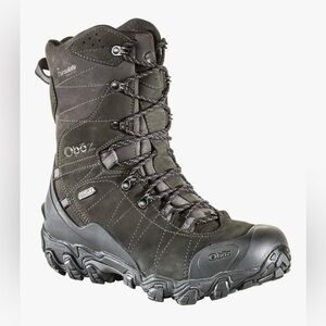 Oboz Bridger 10" insulated B-dry waterproof hiking boots, men's size 9